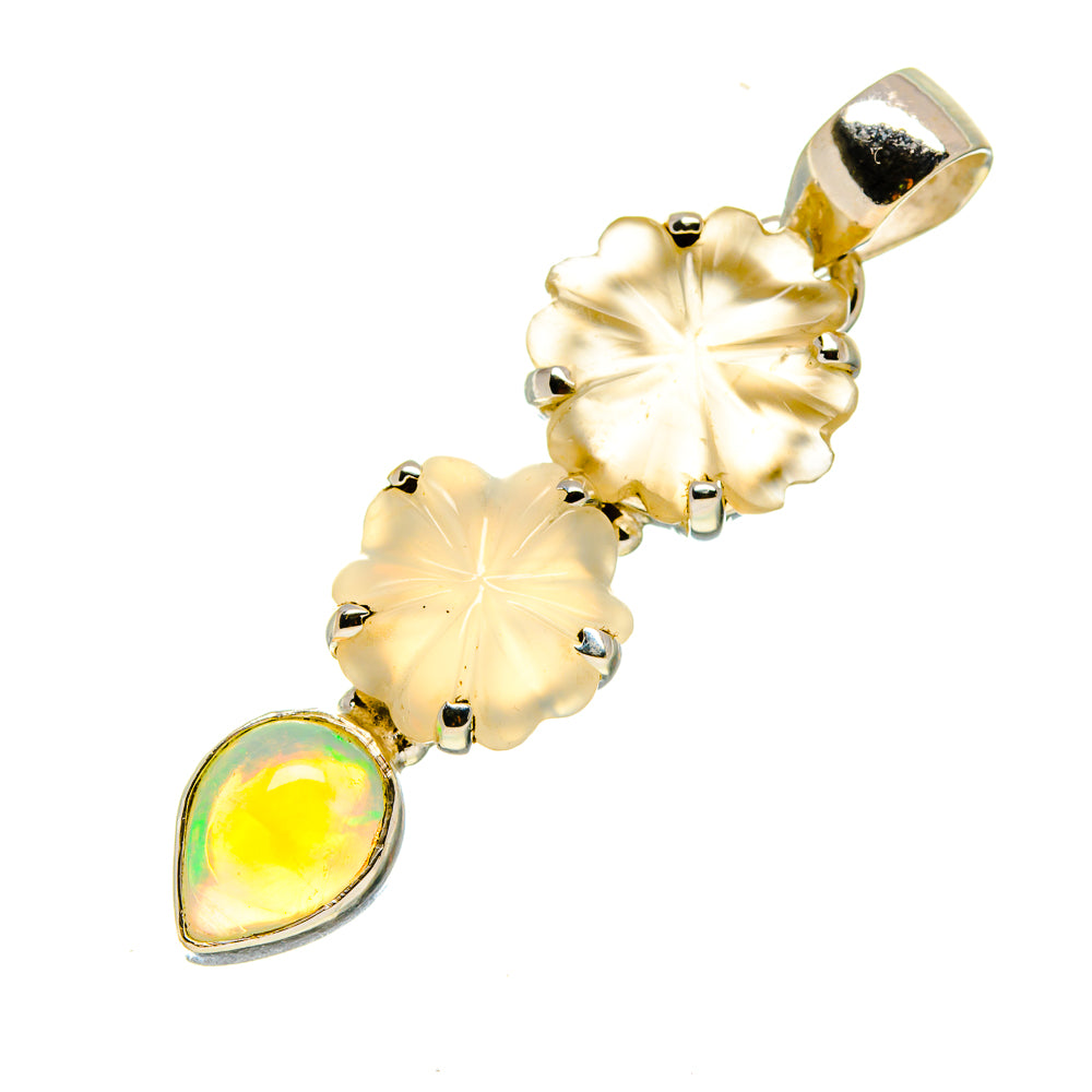 Rainbow Moonstone Pendants handcrafted by Anasilvercos - PD758453