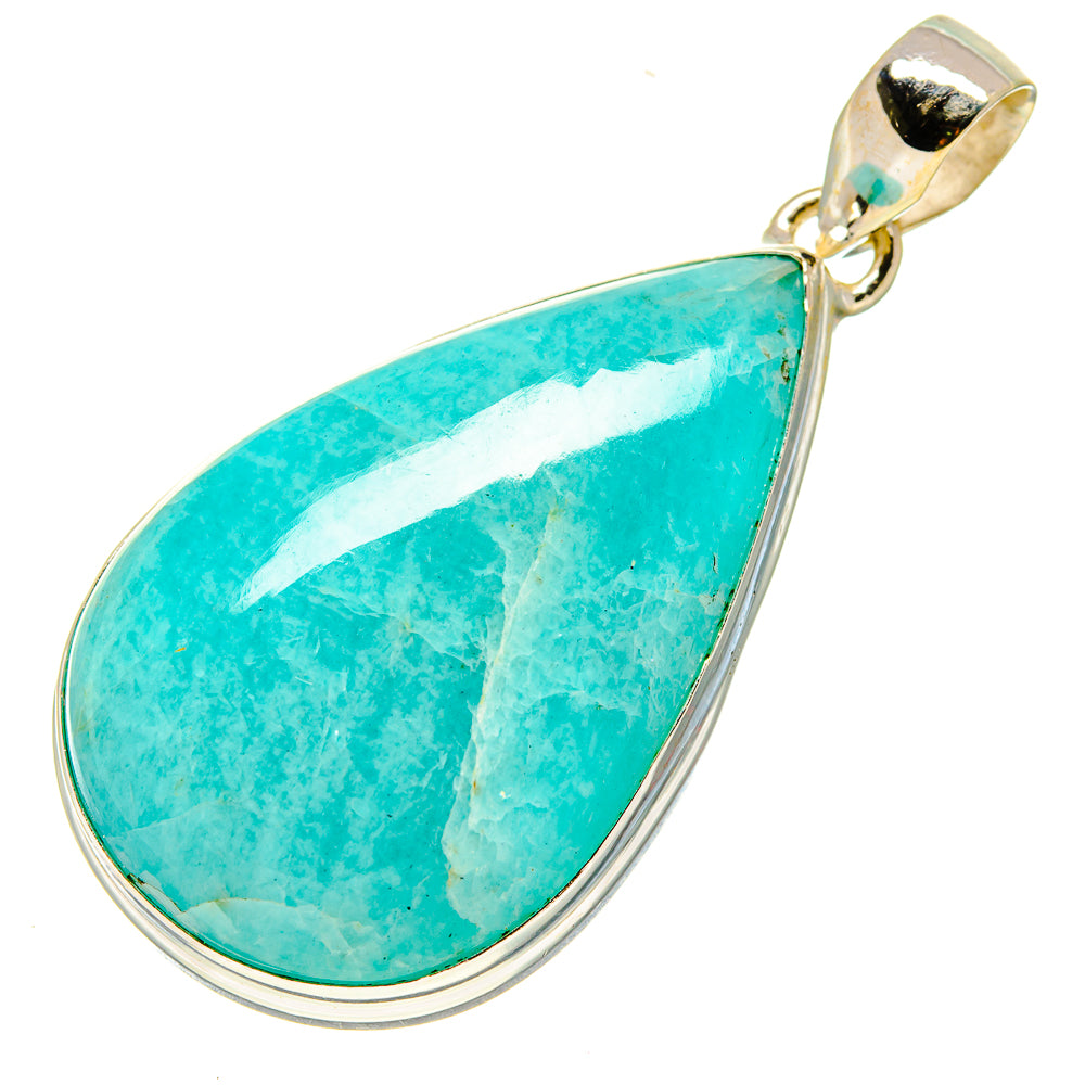 Peruvian Amazonite Pendants handcrafted by Anasilvercos - PD758456
