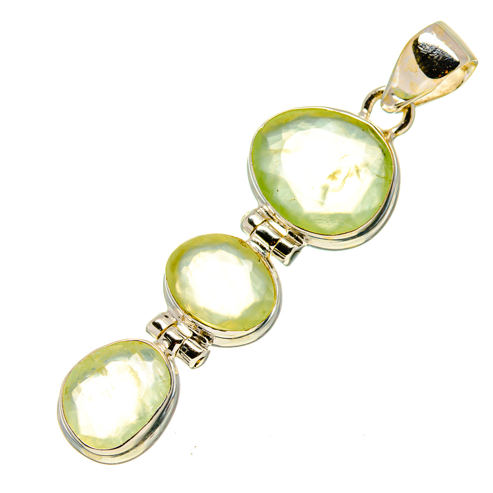 Prehnite Pendants handcrafted by Anasilvercos - PD758462