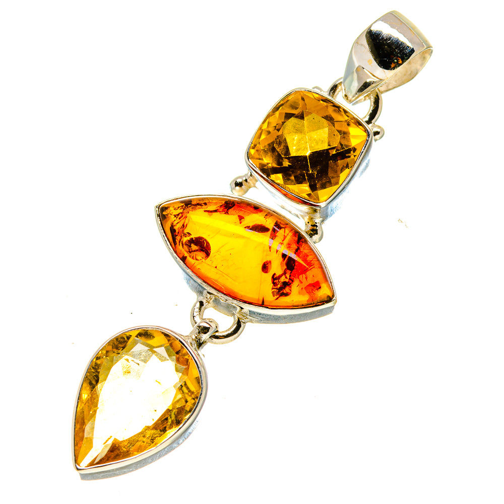 Baltic Amber Pendants handcrafted by Anasilvercos - PD758469