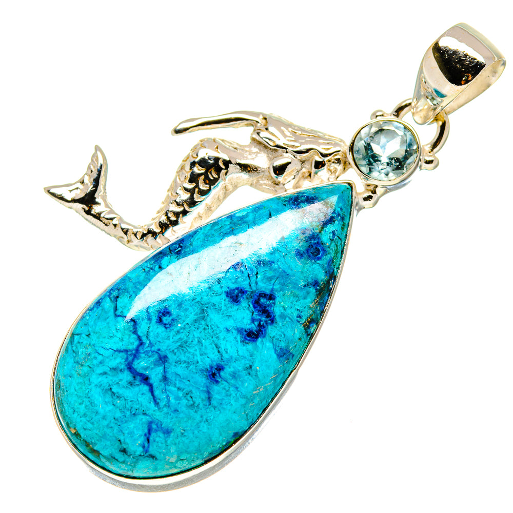Chrysocolla Pendants handcrafted by Anasilvercos - PD758476