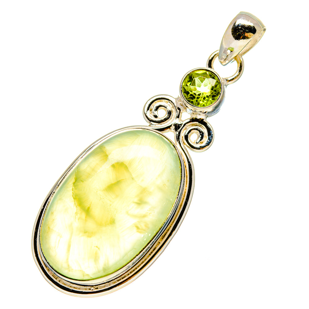 Prehnite Pendants handcrafted by Anasilvercos - PD758484