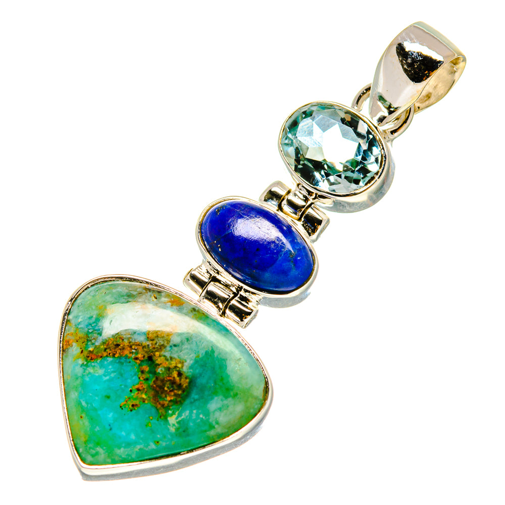 Peruvian Opal Pendants handcrafted by Anasilvercos - PD758490
