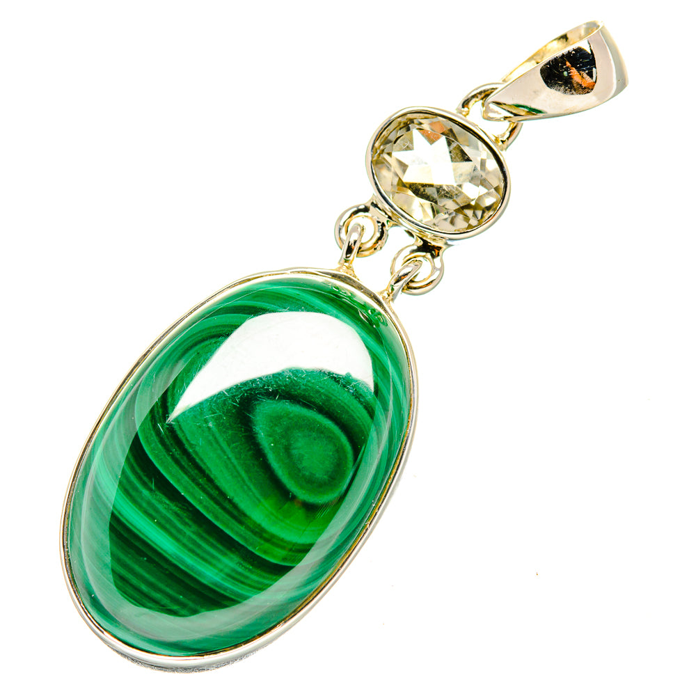 Malachite Pendants handcrafted by Anasilvercos - PD7585