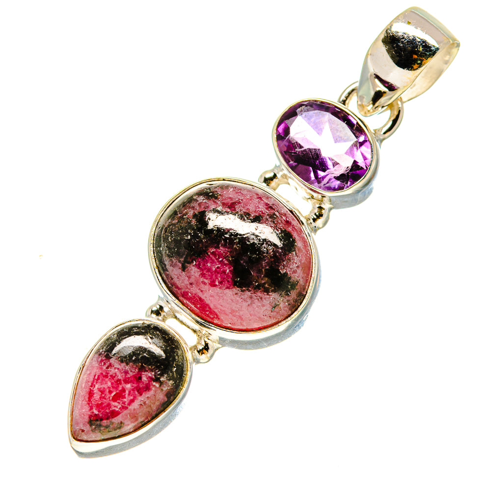 Rhodonite Pendants handcrafted by Anasilvercos - PD758501
