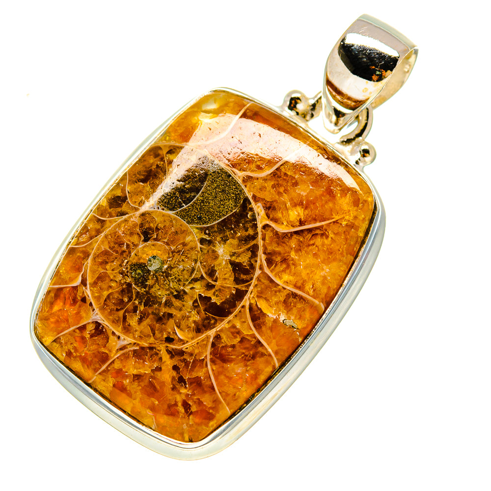 Ammonite Fossil Pendants handcrafted by Anasilvercos - PD758504