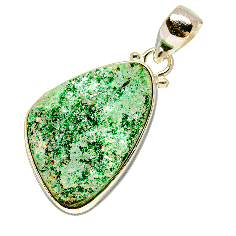 Green Fuchsite Pendants handcrafted by Anasilvercos - PD758507