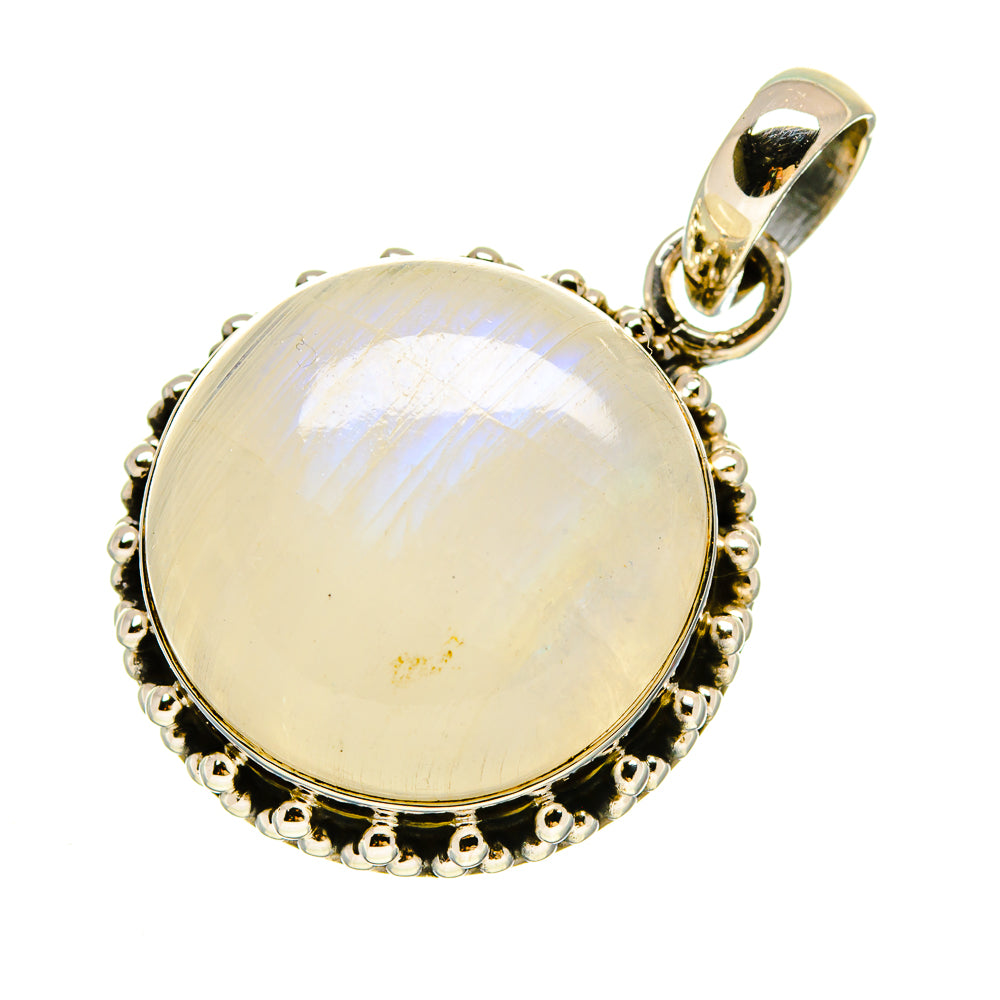 Rainbow Moonstone Pendants handcrafted by Anasilvercos - PD758527