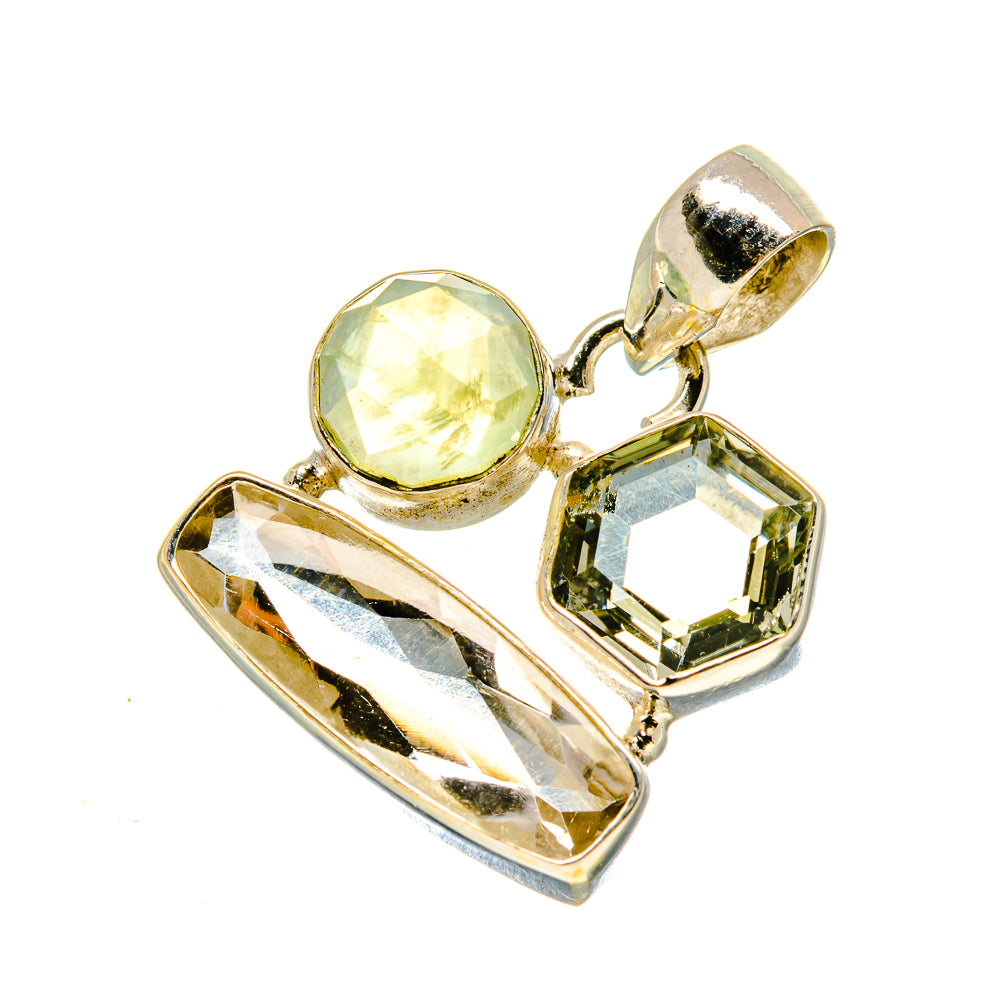 White Quartz Pendants handcrafted by Anasilvercos - PD758533