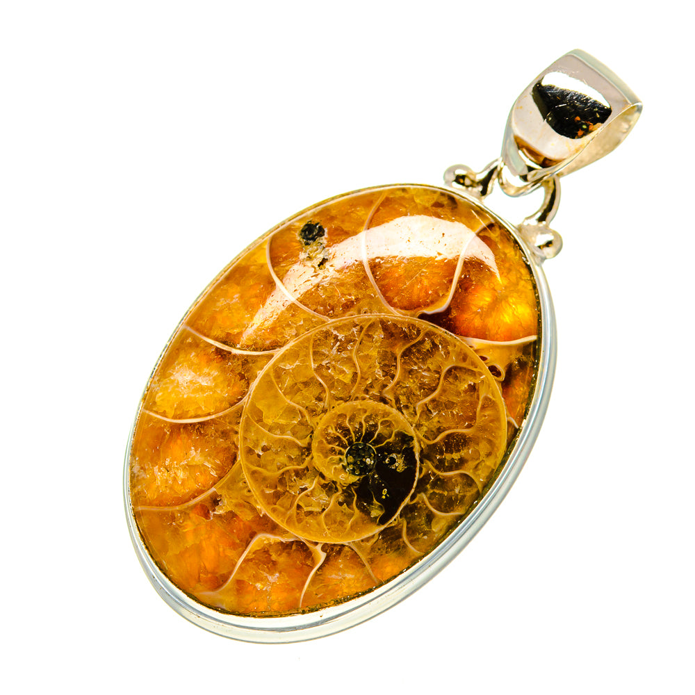 Ammonite Fossil Pendants handcrafted by Anasilvercos - PD758539