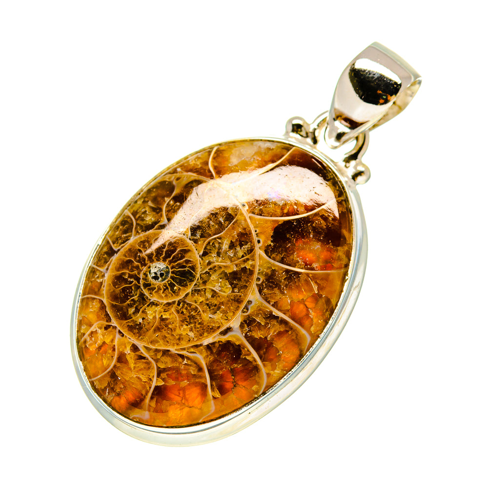 Ammonite Fossil Pendants handcrafted by Anasilvercos - PD758540