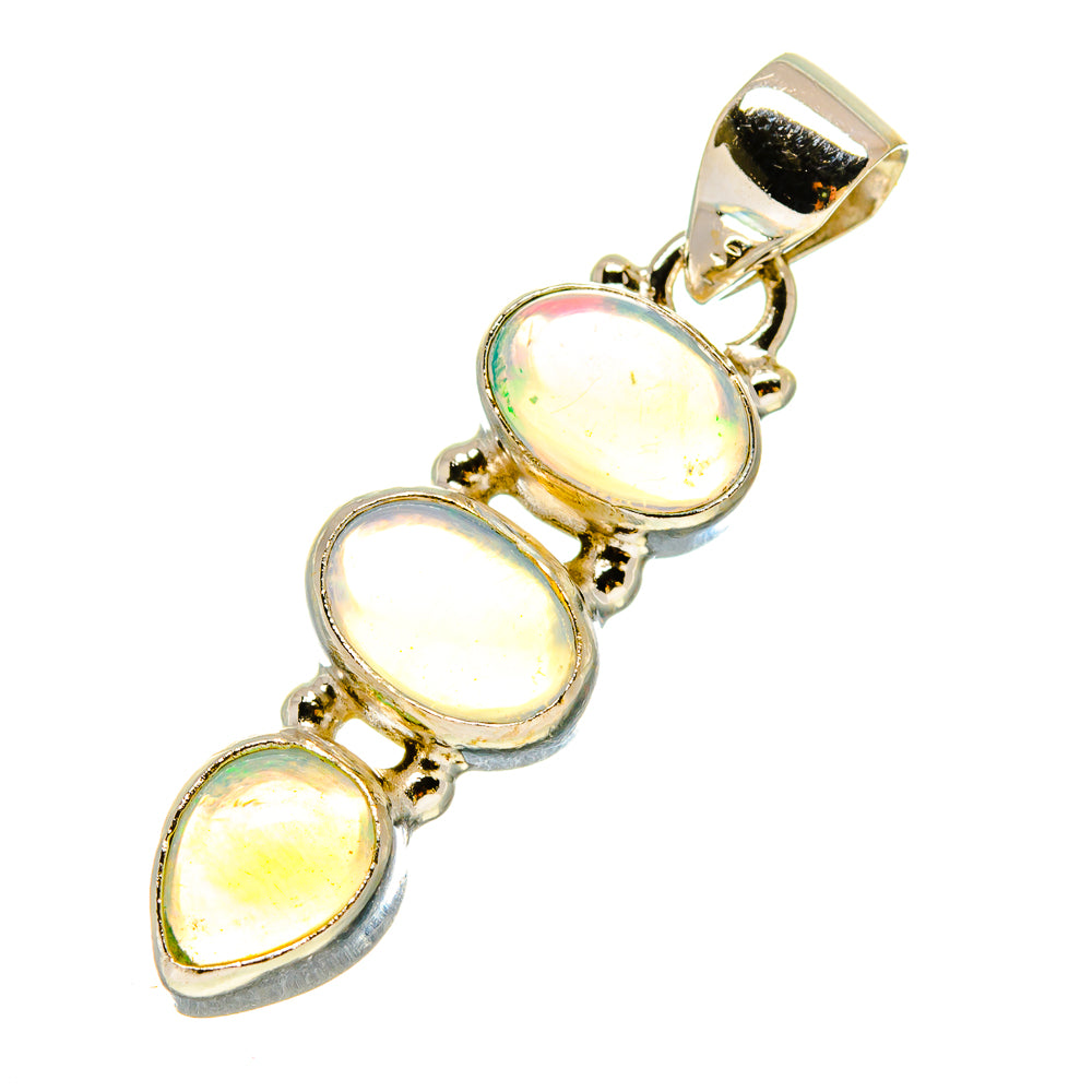 Ethiopian Opal Pendants handcrafted by Anasilvercos - PD758546