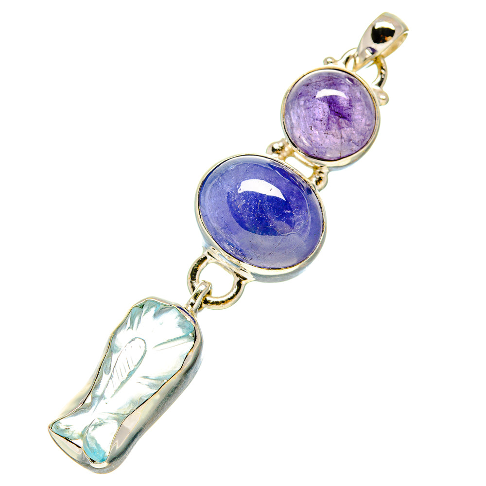 Aquamarine Pendants handcrafted by Anasilvercos - PD758575