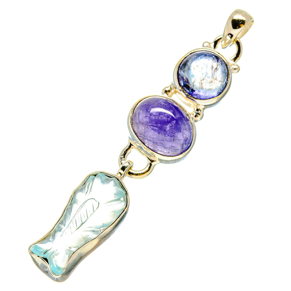Aquamarine Pendants handcrafted by Anasilvercos - PD758576