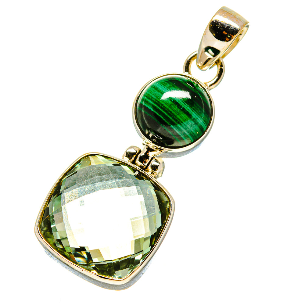 Green Amethyst Pendants handcrafted by Anasilvercos - PD758586