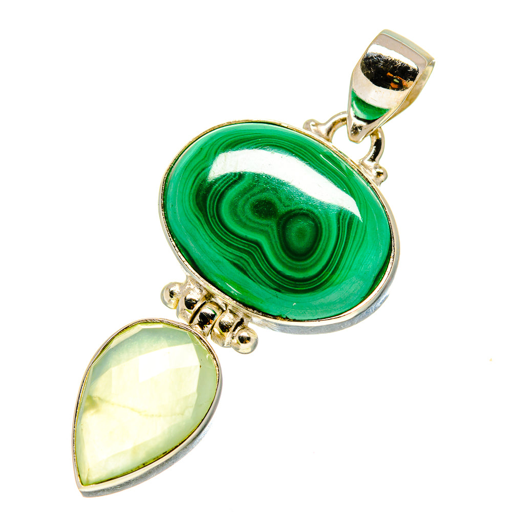 Malachite Pendants handcrafted by Anasilvercos - PD758601
