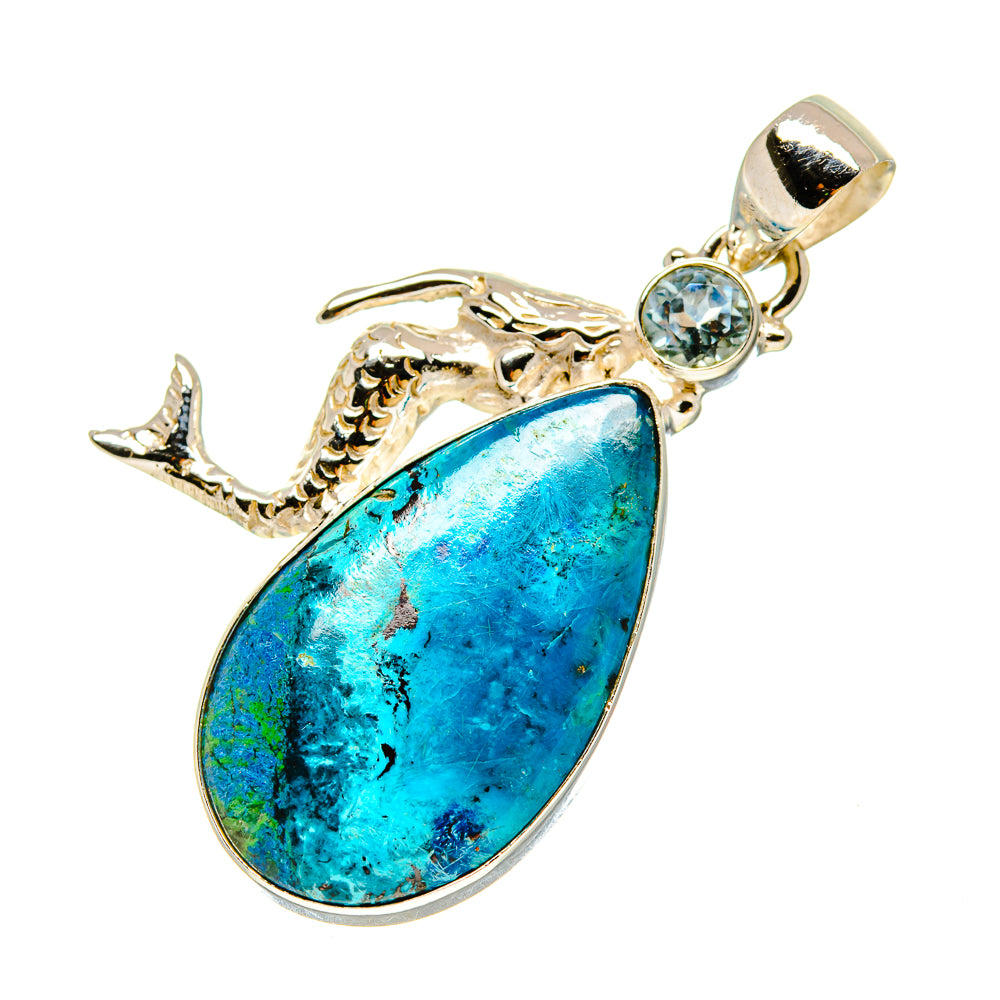 Chrysocolla Pendants handcrafted by Anasilvercos - PD758602
