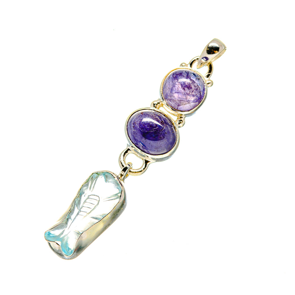 Aquamarine Pendants handcrafted by Anasilvercos - PD758615