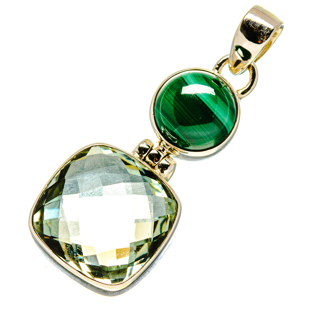 Green Amethyst Pendants handcrafted by Anasilvercos - PD758658