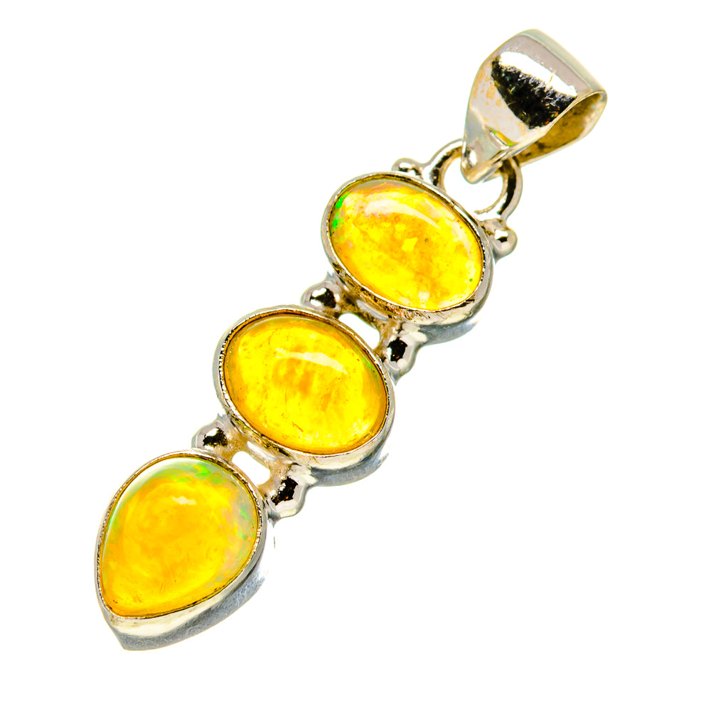 Ethiopian Opal Pendants handcrafted by Anasilvercos - PD758673