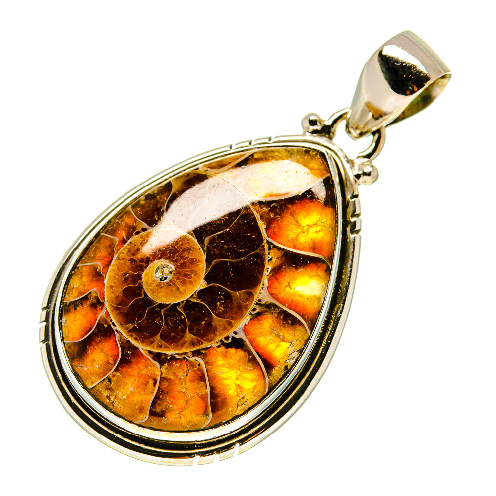 Ammonite Fossil Pendants handcrafted by Anasilvercos - PD758680