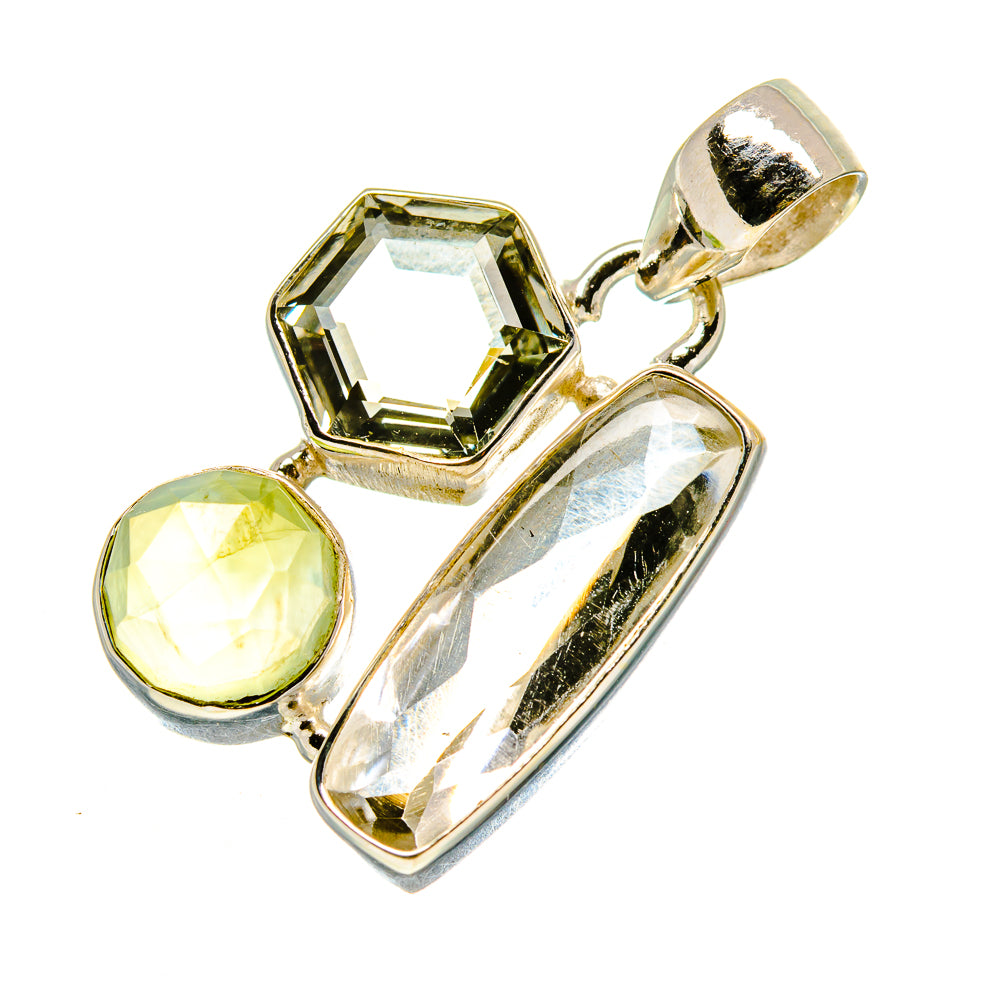 Green Amethyst Pendants handcrafted by Anasilvercos - PD758684