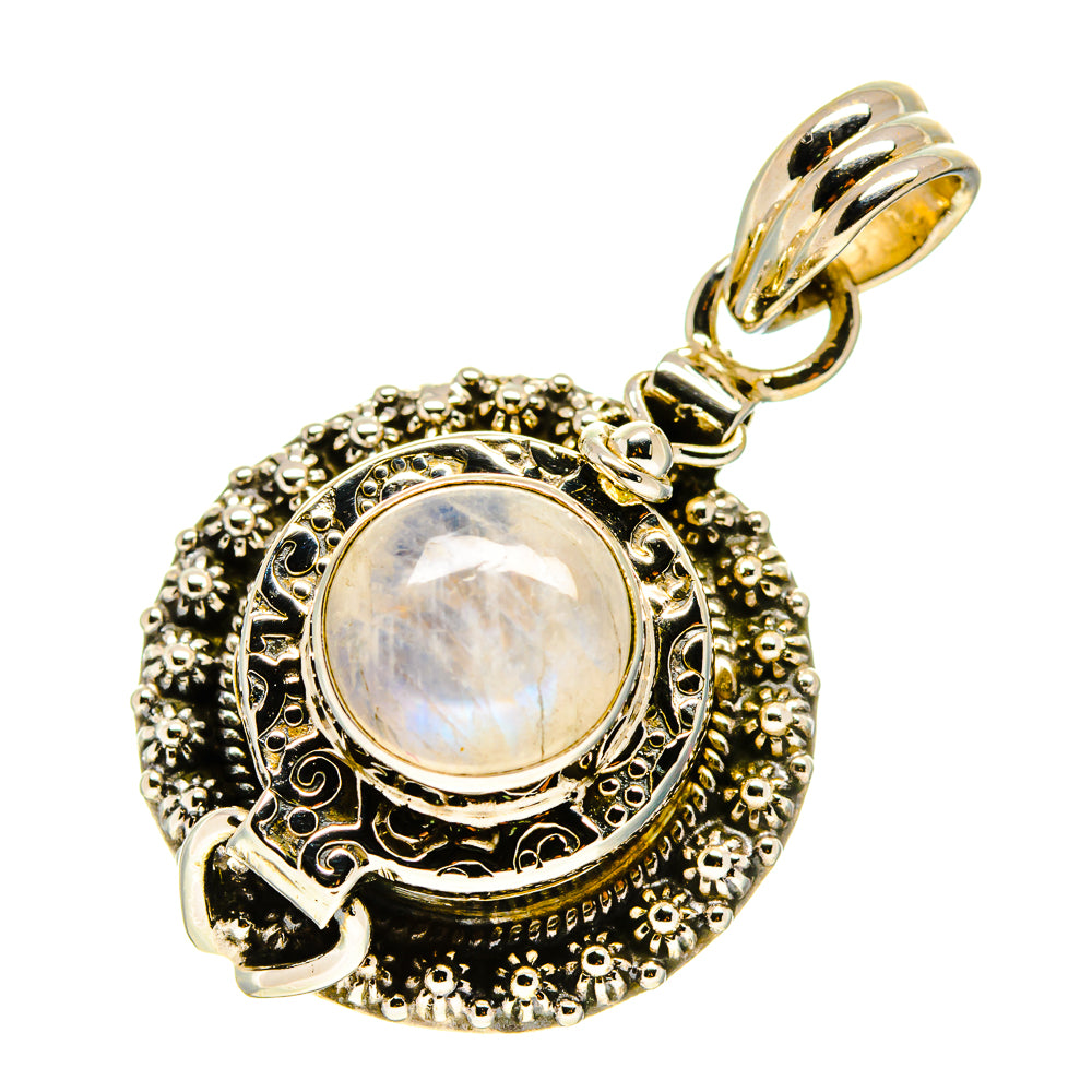 Rainbow Moonstone Pendants handcrafted by Anasilvercos - PD758705