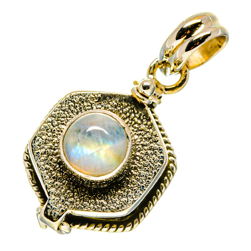 Rainbow Moonstone Pendants handcrafted by Anasilvercos - PD758706