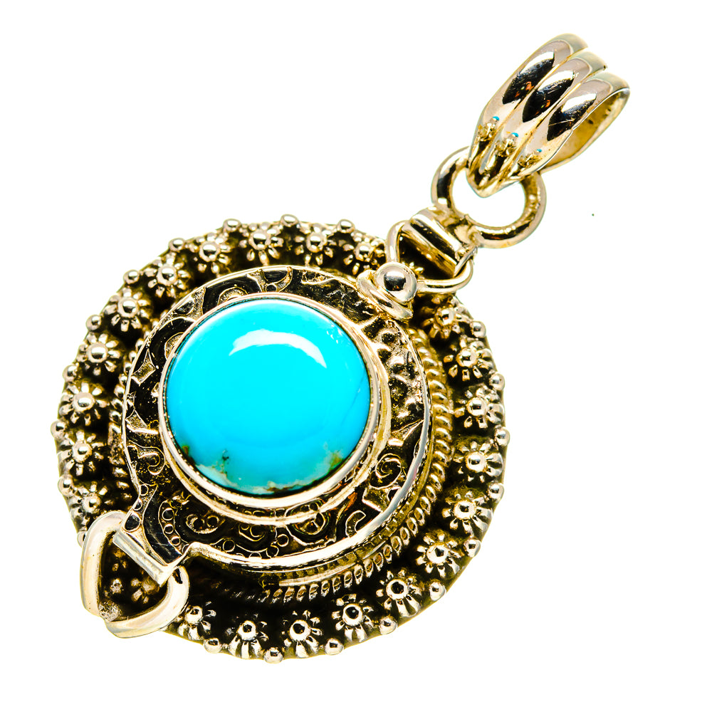 Tibetan Turquoise Pendants handcrafted by Anasilvercos - PD758709