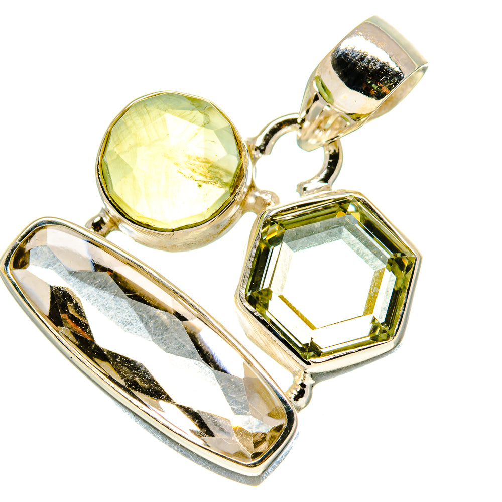 Green Amethyst Pendants handcrafted by Anasilvercos - PD758714