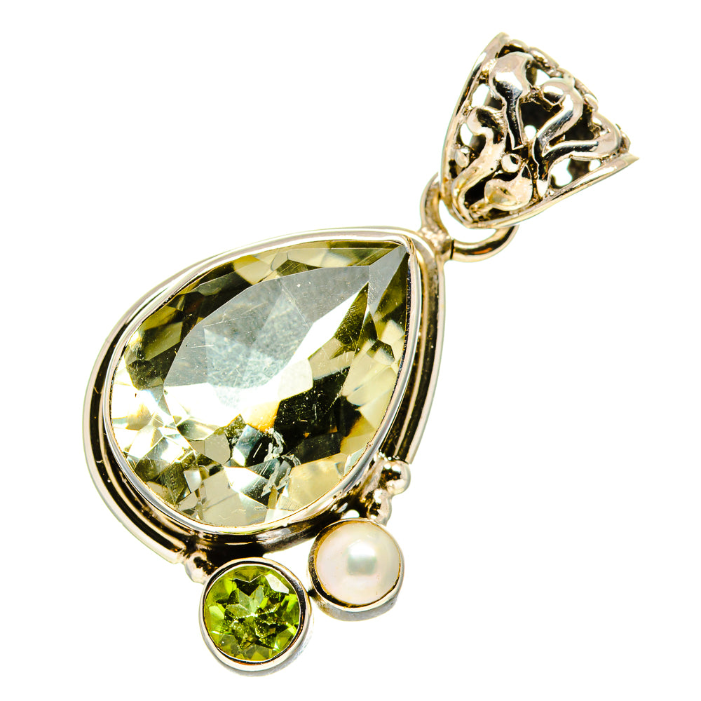 Green Amethyst Pendants handcrafted by Anasilvercos - PD758722
