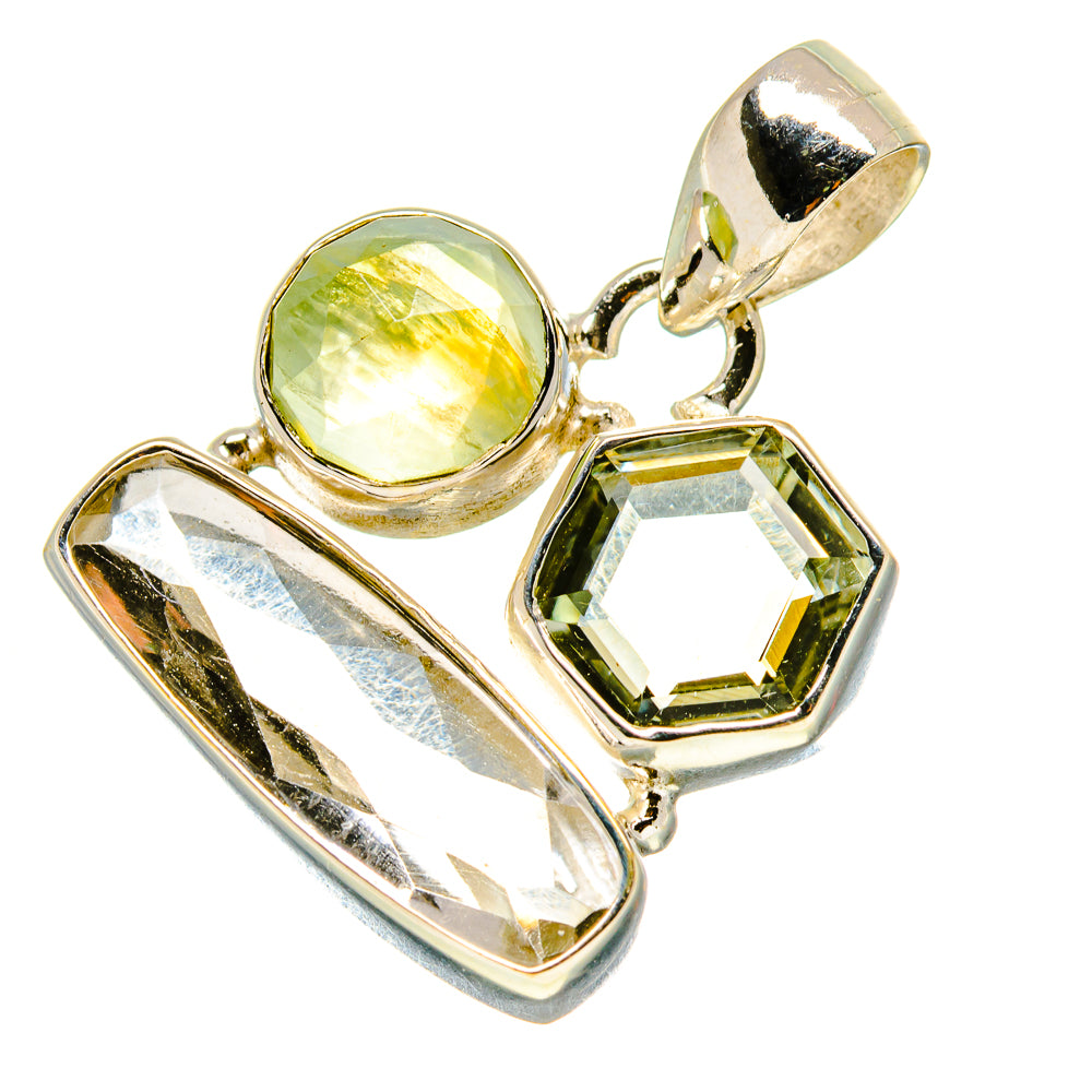 Green Amethyst Pendants handcrafted by Anasilvercos - PD758723