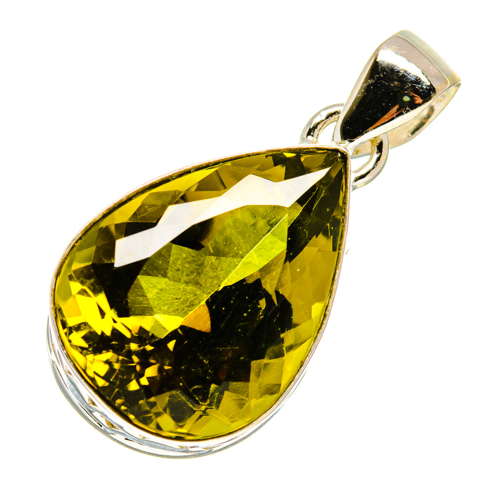 Olive Quartz Pendants handcrafted by Anasilvercos - PD758727