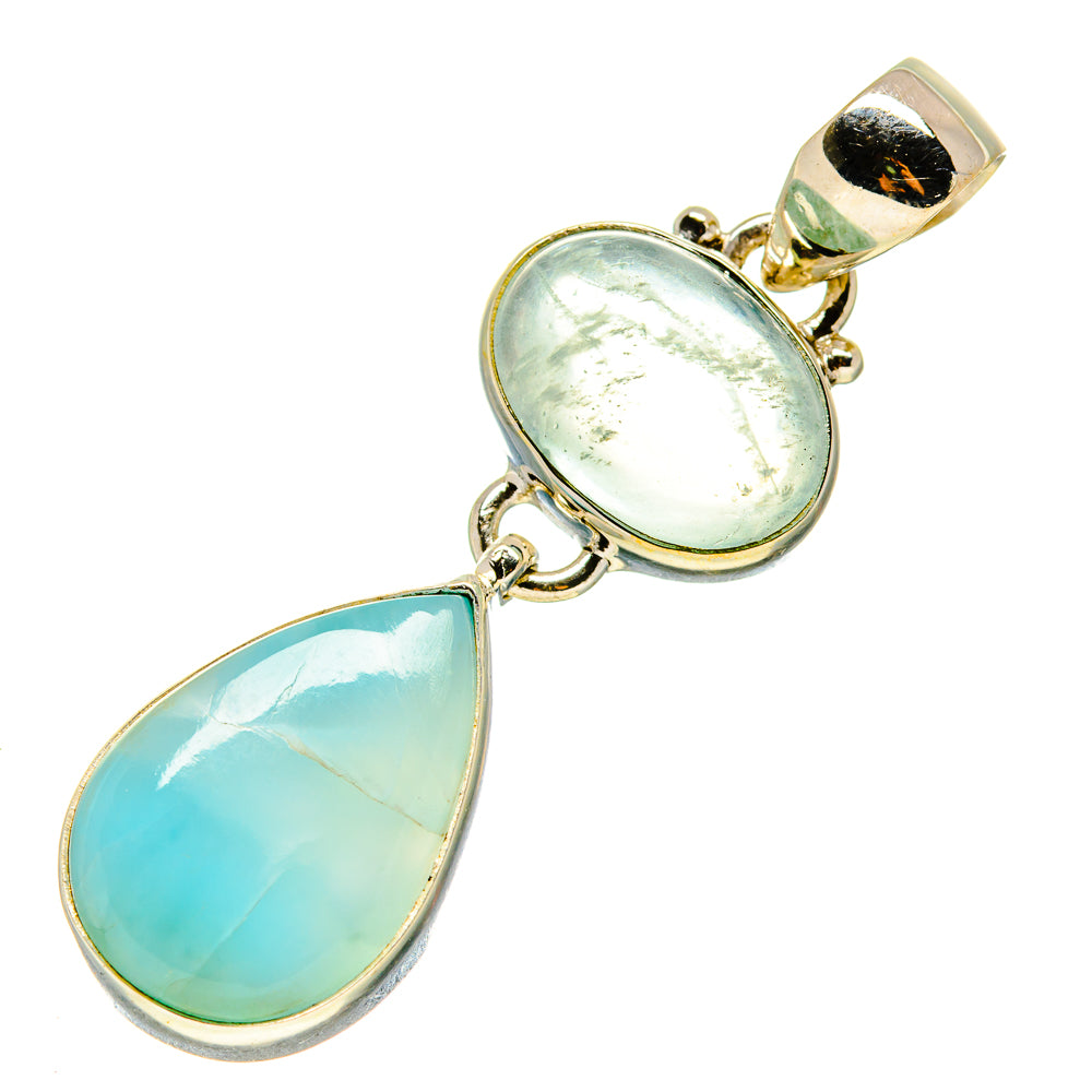 Larimar, Aquamarine Pendants handcrafted by Anasilvercos - PD758751
