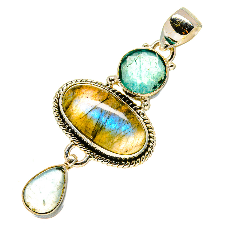 Labradorite Pendants handcrafted by Anasilvercos - PD758756