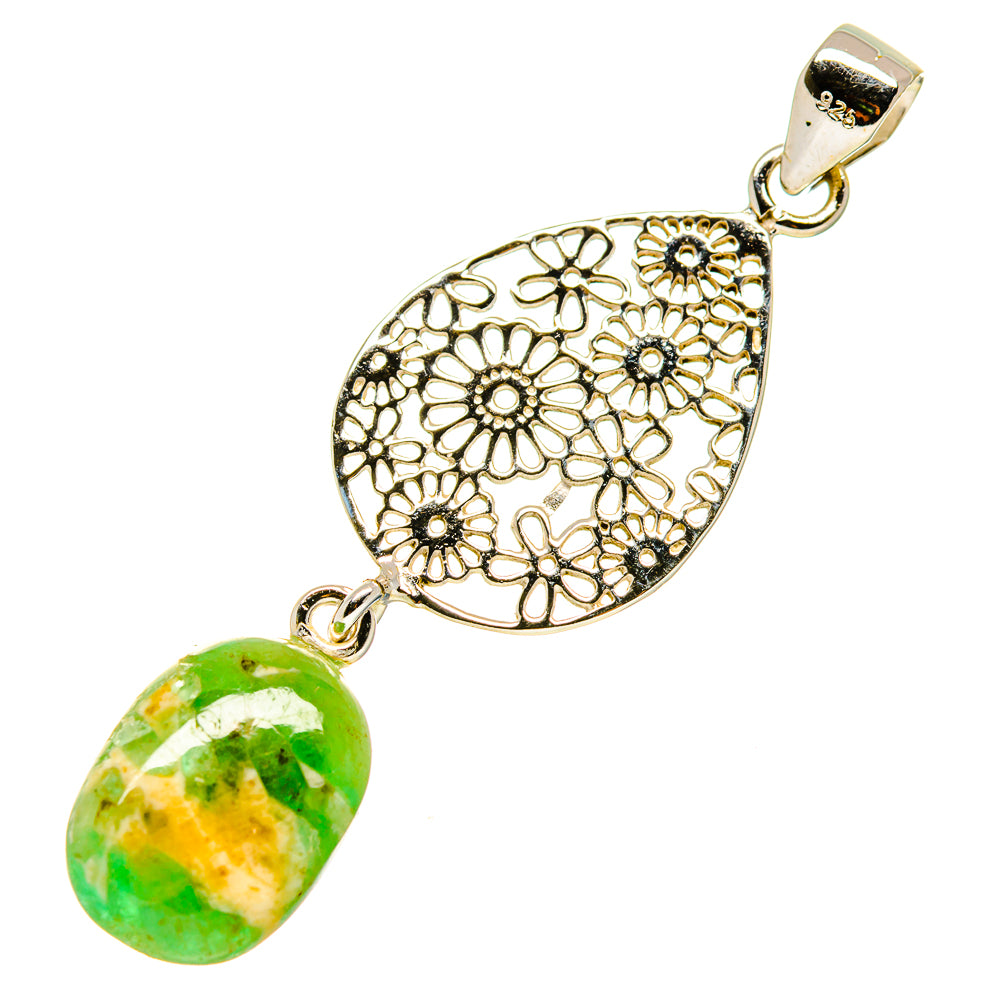 Australian Green Opal Pendants handcrafted by Anasilvercos - PD758761