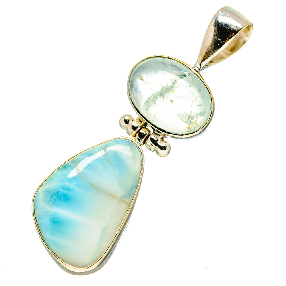 Larimar, Aquamarine Pendants handcrafted by Anasilvercos - PD758765