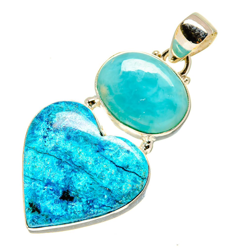 Shattuckite, Larimar Pendants handcrafted by Anasilvercos - PD758777