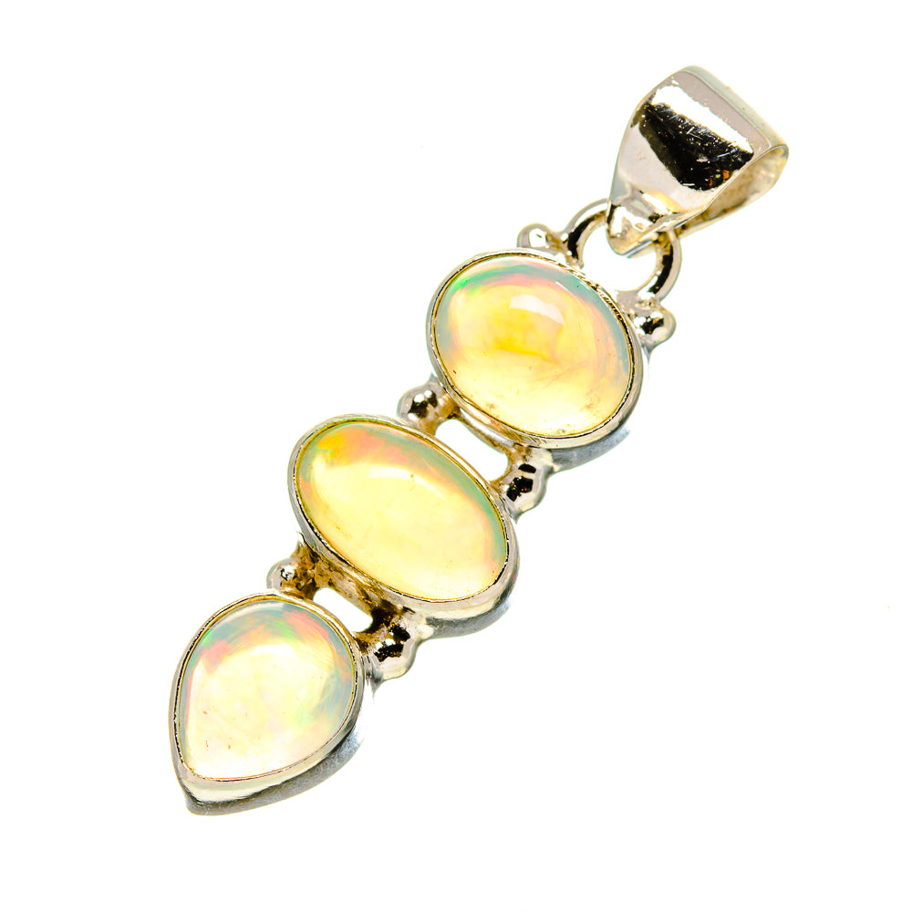 Ethiopian Opal Pendants handcrafted by Anasilvercos - PD758789