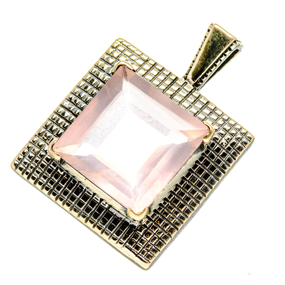 Rose Quartz Pendants handcrafted by Anasilvercos - PD758801
