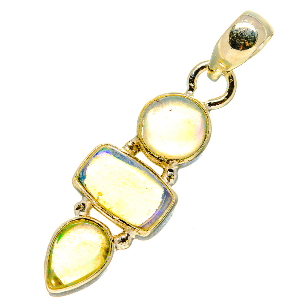 Ethiopian Opal Pendants handcrafted by Anasilvercos - PD758822