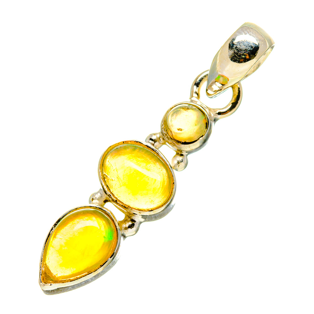 Ethiopian Opal Pendants handcrafted by Anasilvercos - PD758823