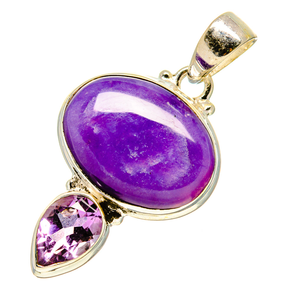 Charoite, Amethyst Pendants handcrafted by Anasilvercos - PD758832