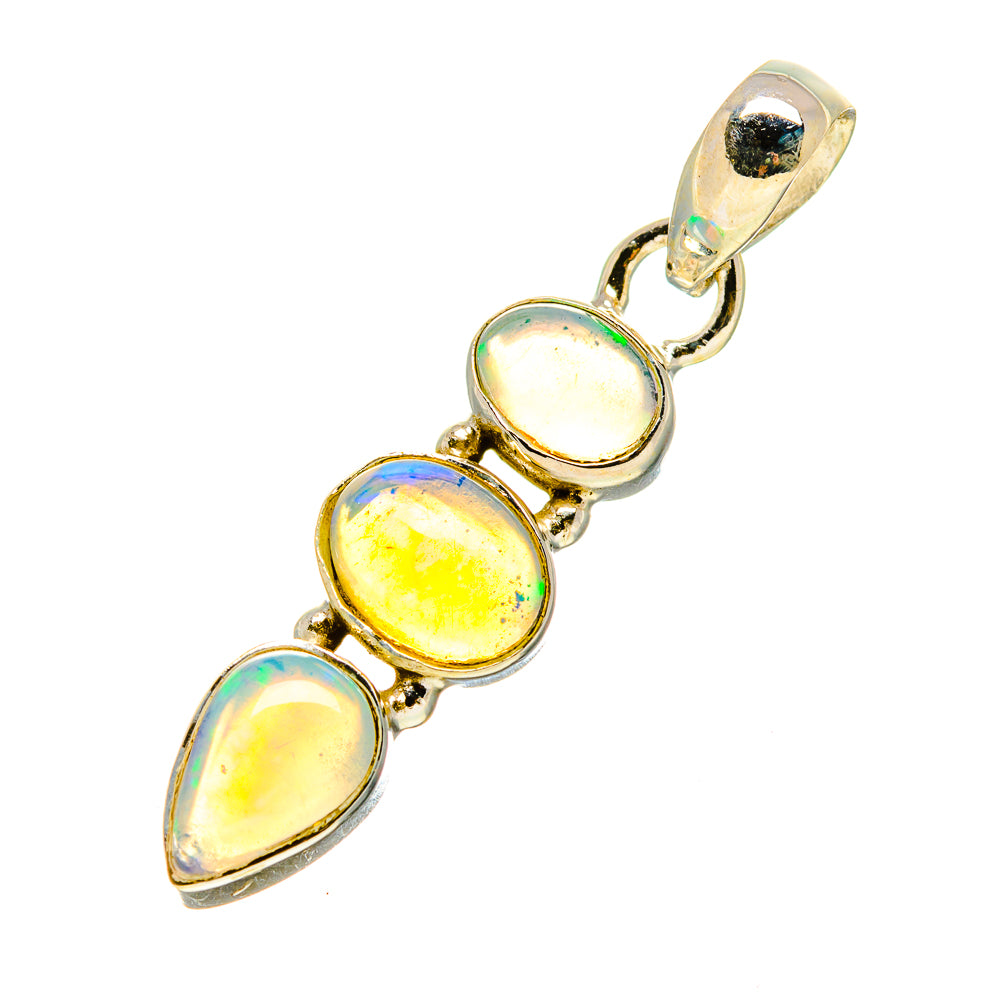 Ethiopian Opal Pendants handcrafted by Anasilvercos - PD758846