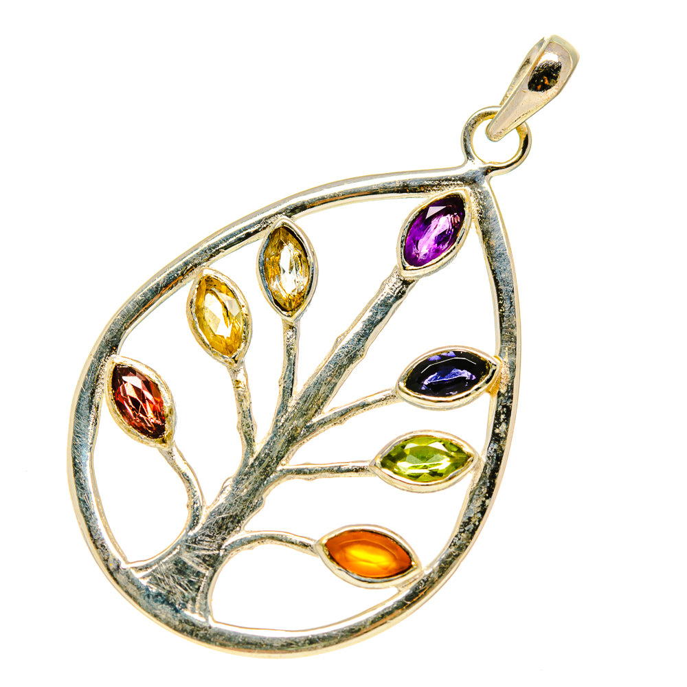 Multi-Stone Chakra Pendants handcrafted by Anasilvercos - PD758854