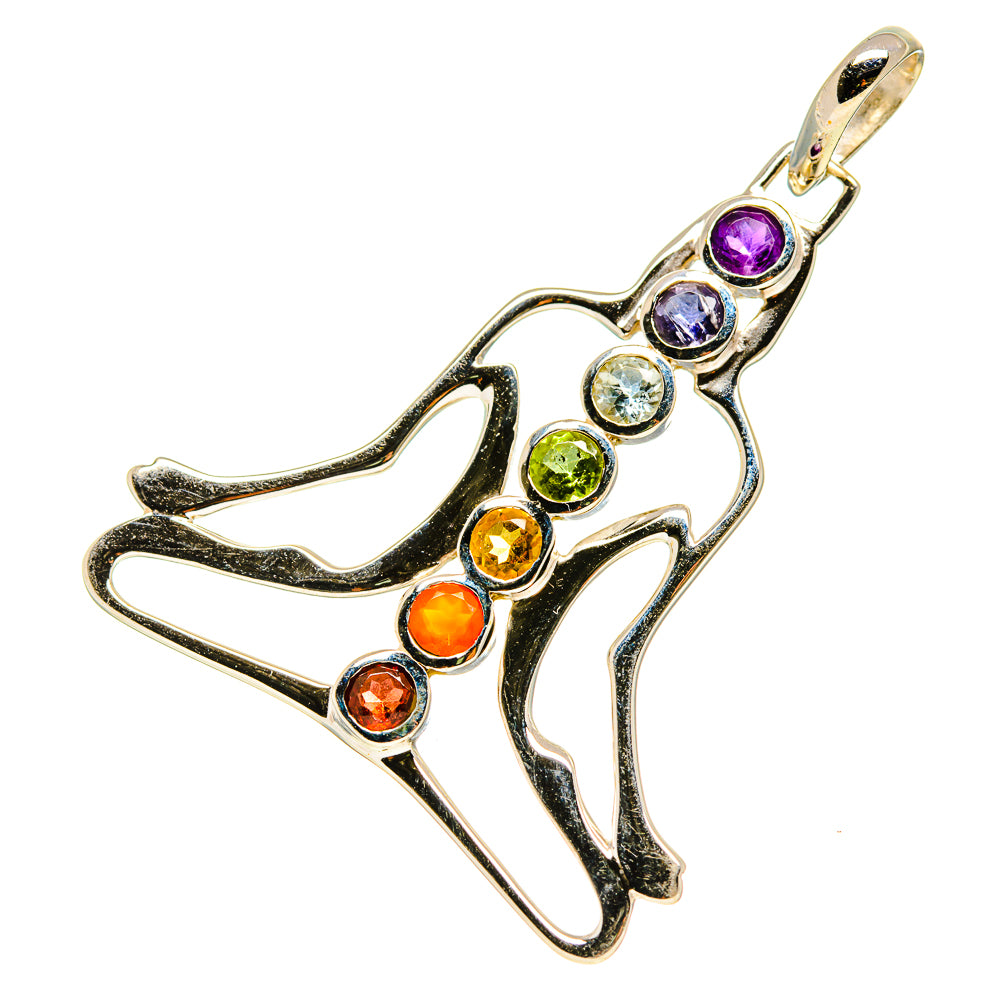 Multi-Stone Chakra Pendants handcrafted by Anasilvercos - PD758857