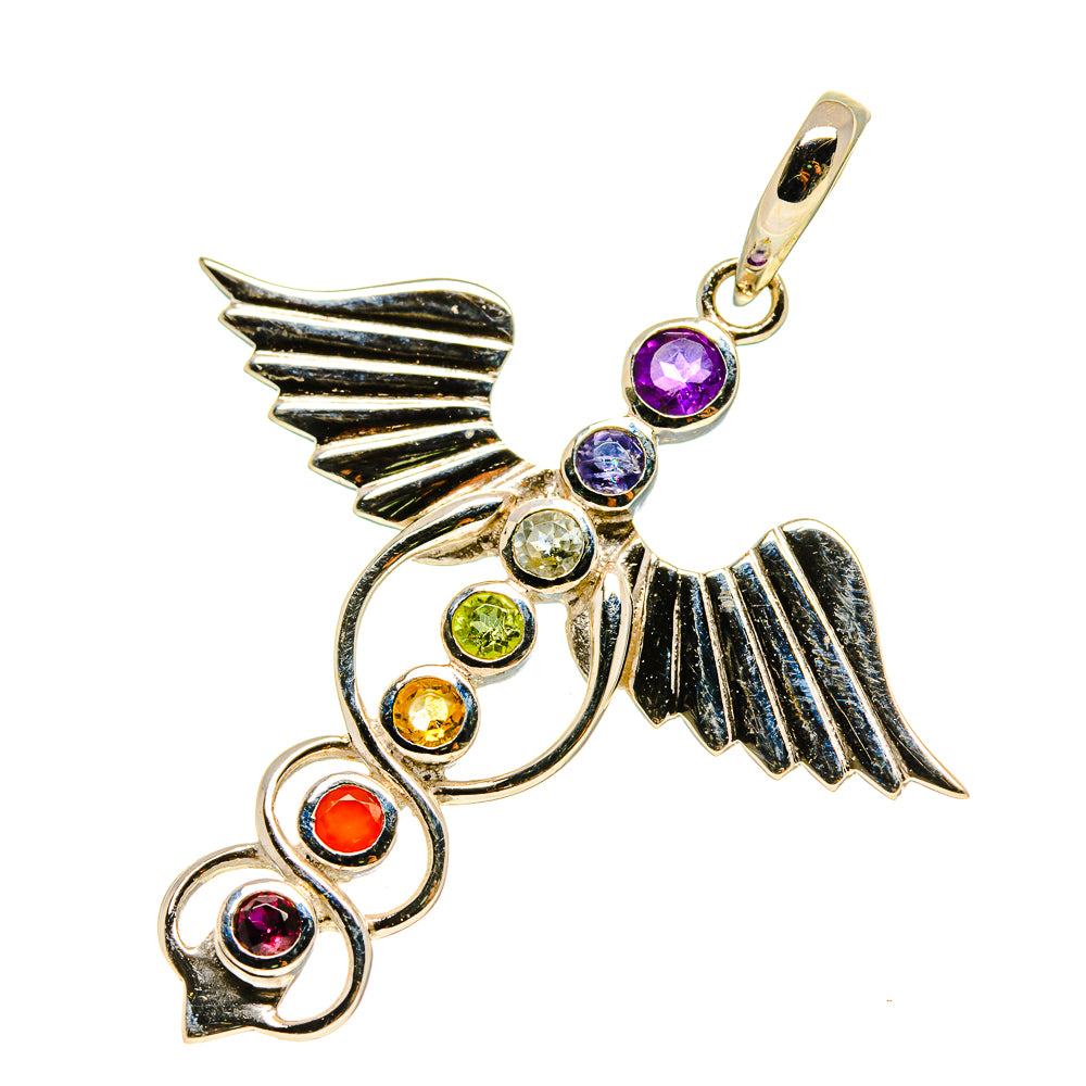 Multi-Stone Chakra Pendants handcrafted by Anasilvercos - PD758858