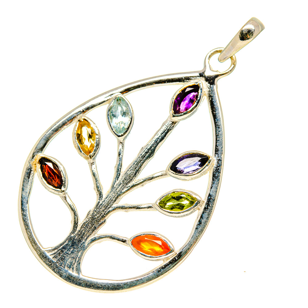 Multi-Stone Chakra Pendants handcrafted by Anasilvercos - PD758859