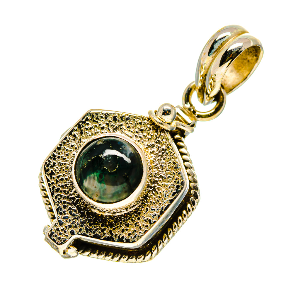 Green Moss Agate Pendants handcrafted by Anasilvercos - PD758885