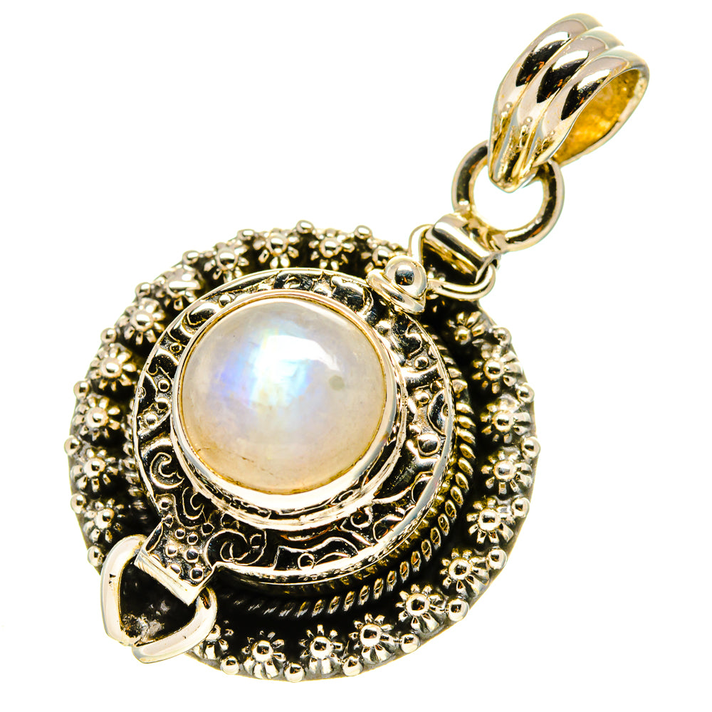 Rainbow Moonstone Pendants handcrafted by Anasilvercos - PD758888
